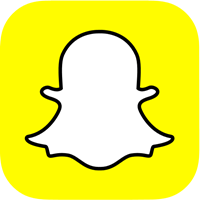 アプリ「Snapchat」のロゴ