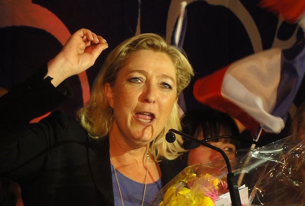 フランス極右政党・国民戦線党首のマリーヌ・ルペン