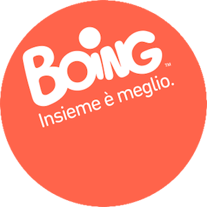 イタリアの子供向けTVチャンネル、Boing!のロゴ