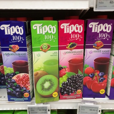 タイの「TIPCO」のジュース