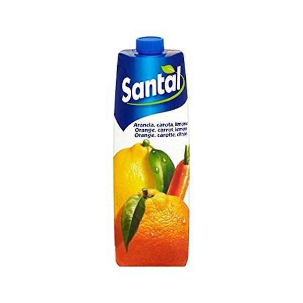 Amazon.cp.jp フルーツドリンクオレンジニンジン&amp;レモン1リットル (Santal) - Santal Fruit Drink Orange Carrot &amp; Lemon 1L