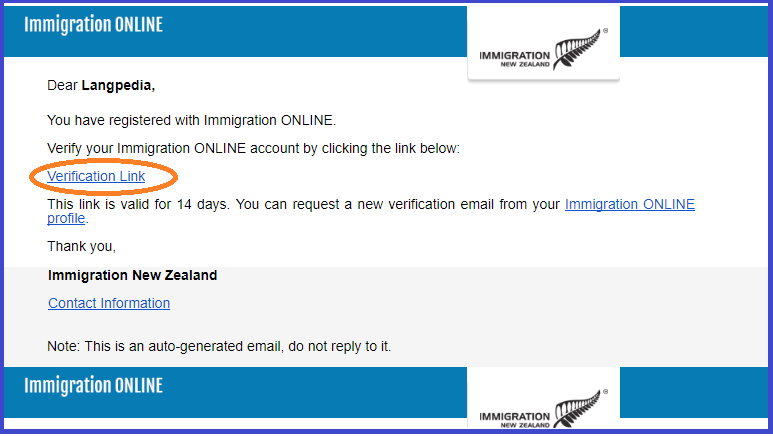 ニュージーランド学生ビザ申請方法「移民局から届いたメールを確認する」