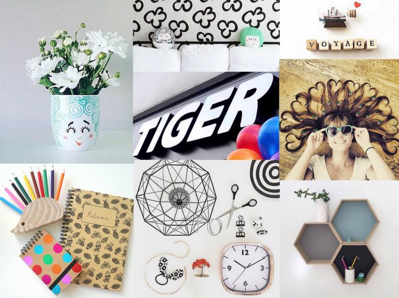 Tigerの商品例とそのロゴ