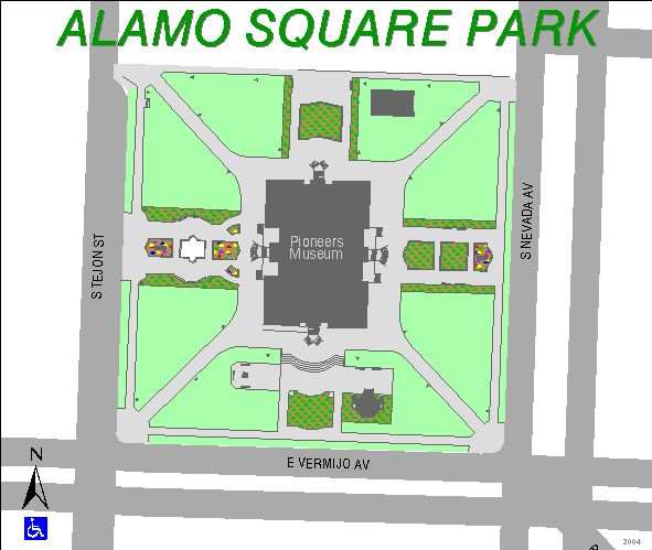 Alamo Squareの地図