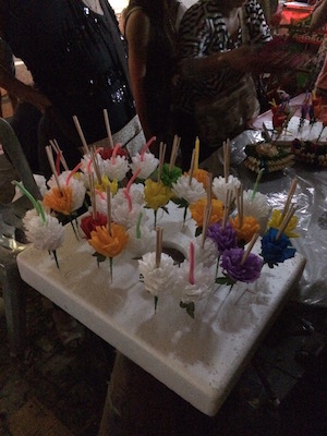 タイのロイクラトン祭りの灯篭4