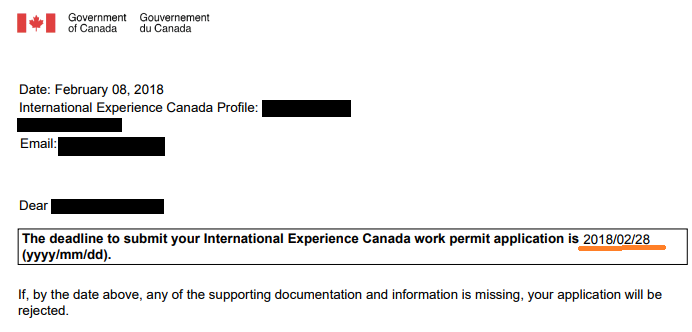 カナダのワーホリ申請のためのSubmit Letter