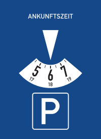 ドイツの道路標識、Parkscheibe