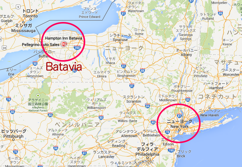BATAVIAの地図