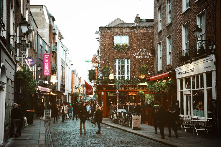 アイルランドの都市ダブリンの風景