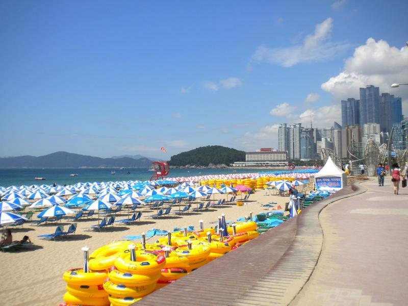 釜山で人気の海雲台ビーチ