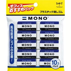 トンボ鉛筆 消しゴム MONO PE01 JCA-061 10個