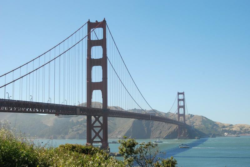 サンフランシスコにあるゴールデンゲートブリッジの写真です